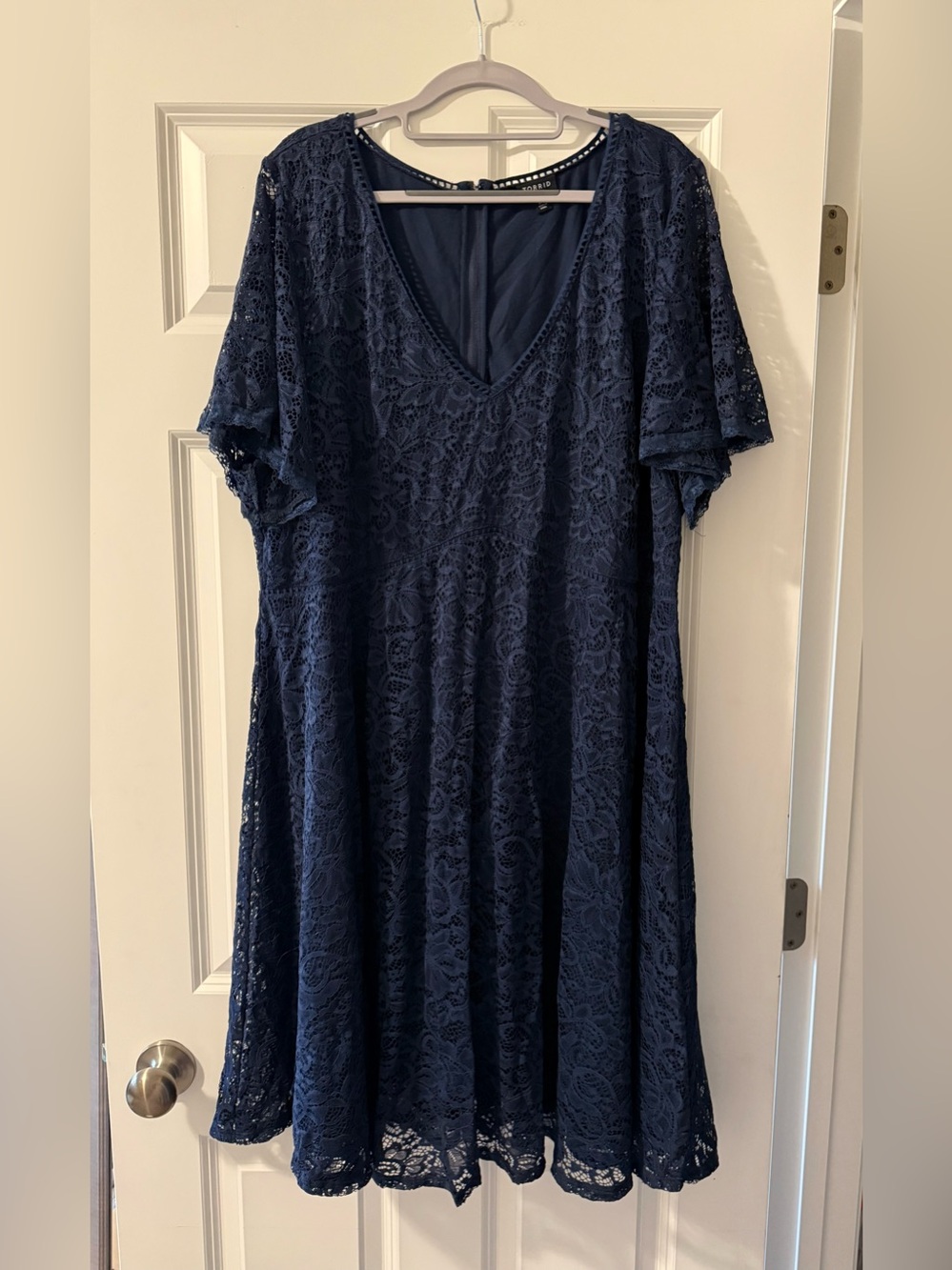 Torrid Women’s Lace V-Neck Midi Dress